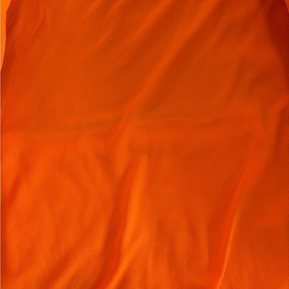 sandy Liang Orange Fleece Jacket with Gray Accents, excellent condition, Worn 1x - Picture 8 of 10